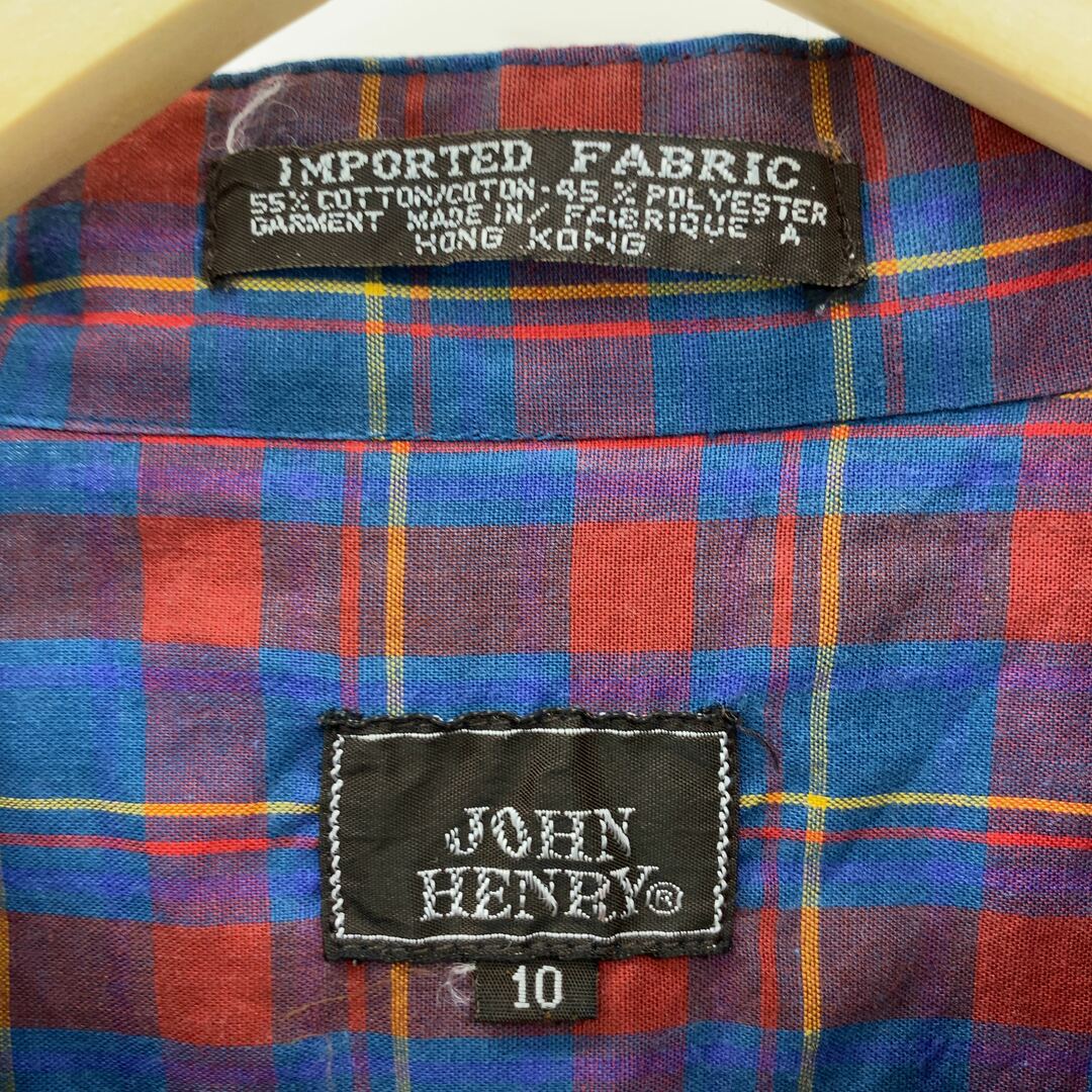 JOHN HENRY レディース チェック シャツ/ブラウス(七部/長袖) ボウタイカラー レディースのトップス(シャツ/ブラウス(長袖/七分))の商品写真