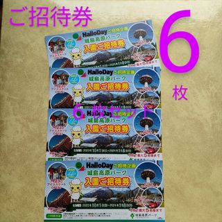 城島高原パーク入園ご招待券　チケット　大分県　テーマパーク　遊園地アトラクション(遊園地/テーマパーク)