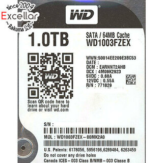ウェスタンデジタル(Western Digital)のWestern Digital製HDD　WD1003FZEX　1TB SATA600 7200(PC周辺機器)