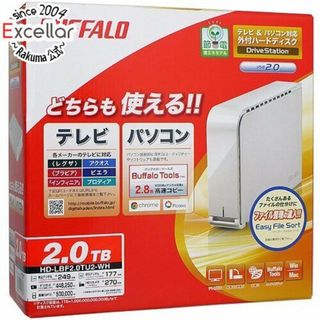 バッファロー(Buffalo)のBUFFALO 外付HDD　HD-LBF2.0TU2-WH　2.0TB USB2.0/1.1(PC周辺機器)