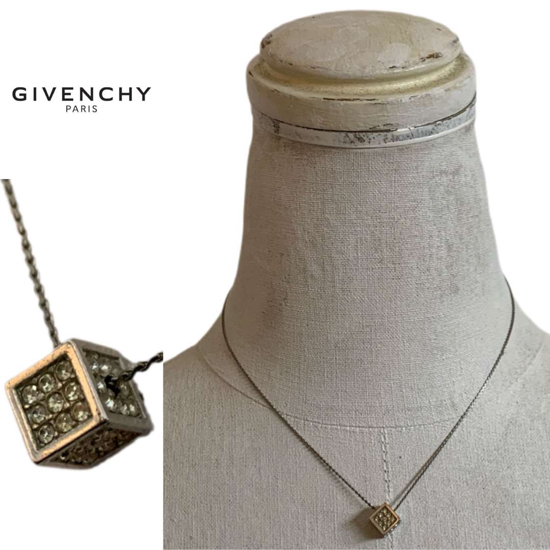 GIVENCHY(ジバンシィ)のGIVENCHY VINTAGE 1981s キューブトップ チェーンネックレス レディースのアクセサリー(ネックレス)の商品写真