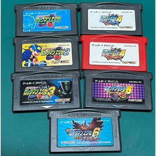 ゲームボーイアドバンス(ゲームボーイアドバンス)のパセリ様専用GBA ロックマンエグゼ 1〜6セット動作確認済(携帯用ゲームソフト)