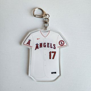 新品　MLB　ロサンゼルス・エンゼルス　野球　ユニフォーム　キーリング　大谷翔平(応援グッズ)