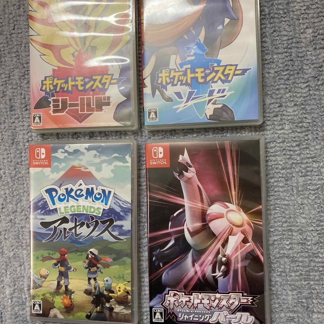 Nintendo Switch - Switchポケモンソフト×4 動作品