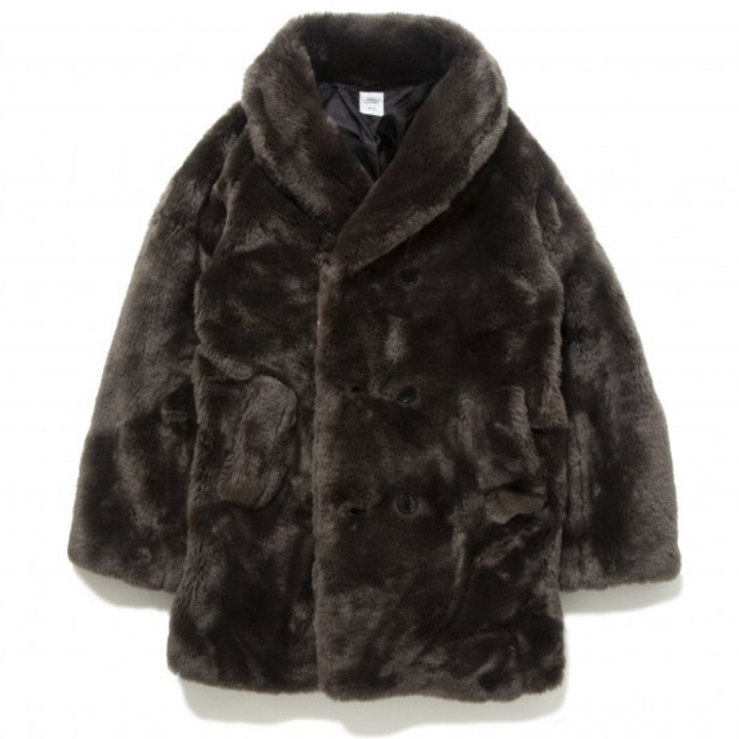 FAKE FUR MACKINAW COATbedwin