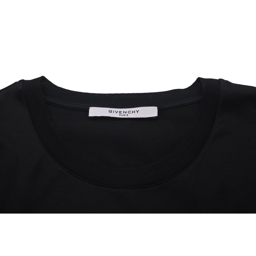 GIVENCHY(ジバンシィ)のGIVENCHY ジバンシィ 半袖Ｔシャツ トップス イタリア製 BM70PT30BV コットン ブラック サイズL 美品 中古 57704 レディースのトップス(Tシャツ(半袖/袖なし))の商品写真