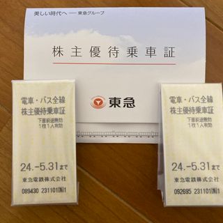 【匿名発送】⭐︎東急⭐︎電車・東急バス全線株主優待乗車証10枚(鉄道乗車券)