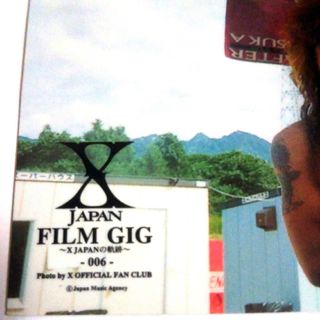 TAIJI / X JAPAN FILM GIGトレーディング カード ２枚