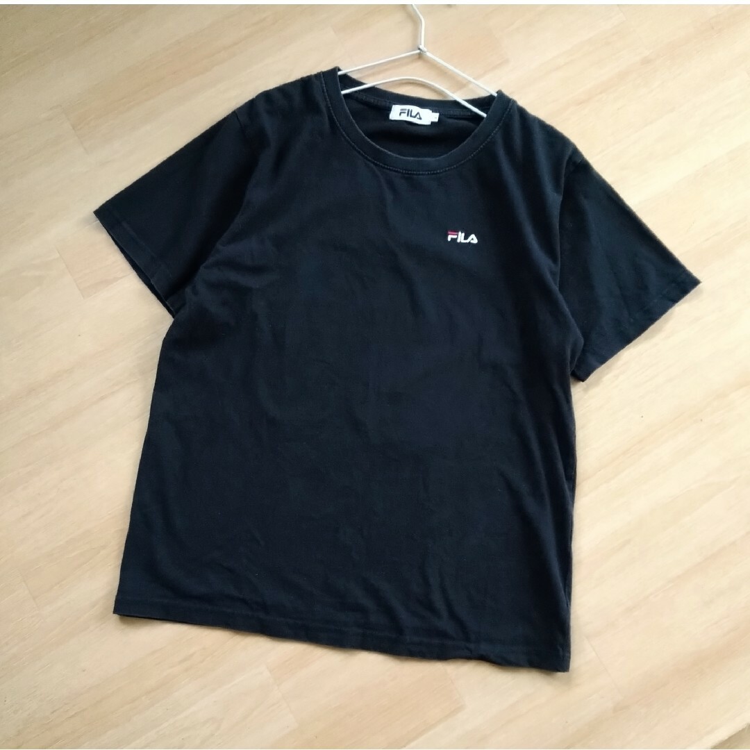 FILA(フィラ)のFILA フィラ　ロゴ Tシャツ　バックプリント　Ｌ　ゆったり　スポーツウェア レディースのトップス(Tシャツ(半袖/袖なし))の商品写真
