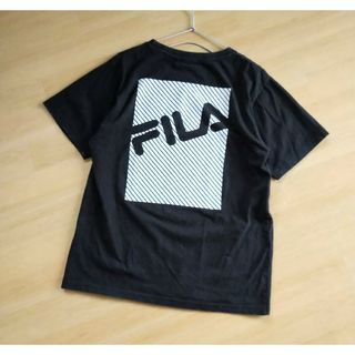 フィラ(FILA)のFILA フィラ　ロゴ Tシャツ　バックプリント　Ｌ　ゆったり　スポーツウェア(Tシャツ(半袖/袖なし))