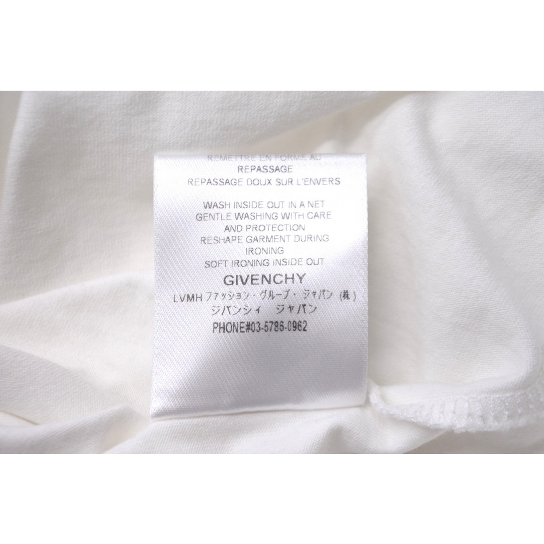 GIVENCHY(ジバンシィ)のGIVENCHY ジバンシィ 半袖 Ｔシャツ BRANDED TAPE DETAILS BM70WJ3002 コットン ホワイト 良品 中古57707 レディースのトップス(Tシャツ(半袖/袖なし))の商品写真