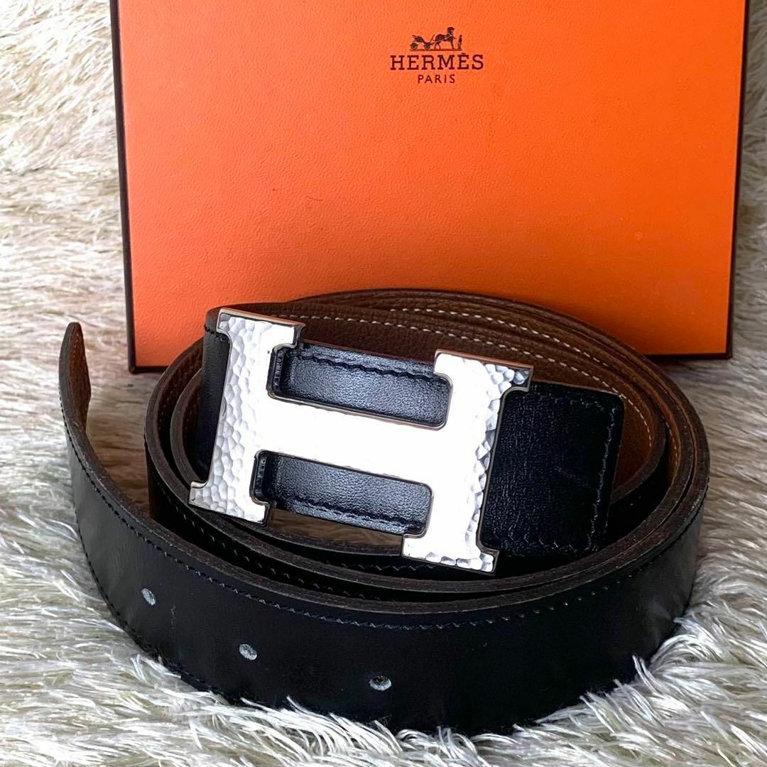 エルメス ベルト HERMES Hバックル リバーシブル レザー 極美品