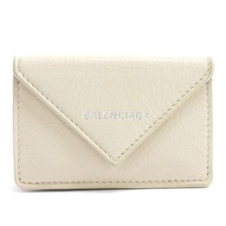 バレンシアガ(Balenciaga)のバレンシアガ ペーパー ミニウォレット 三つ折り財布 391446 ベージュ(財布)