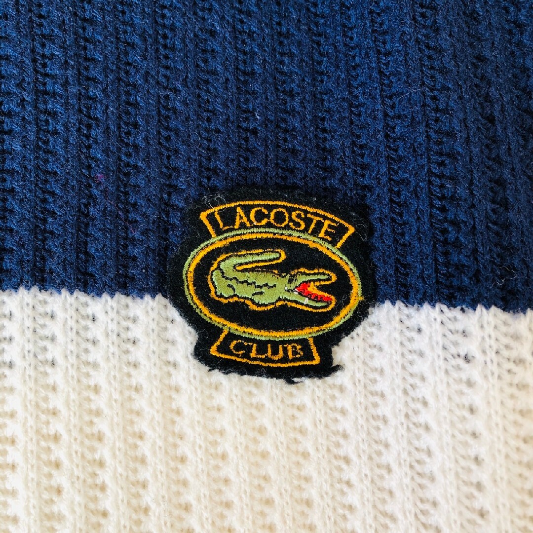 LACOSTE(ラコステ)のFrench　LACOSTE　ラコステ　80s ヴィンテージ　Vネックニット メンズのトップス(ニット/セーター)の商品写真