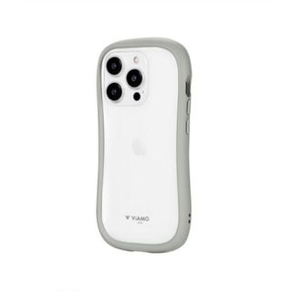 【新品・未使用】iPhone 15 pro Viamoスマホケースライトグレー(iPhoneケース)