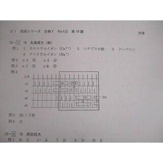 VO12-101 河合塾 トップレベル 生物T(演習編) テキスト通年セット 