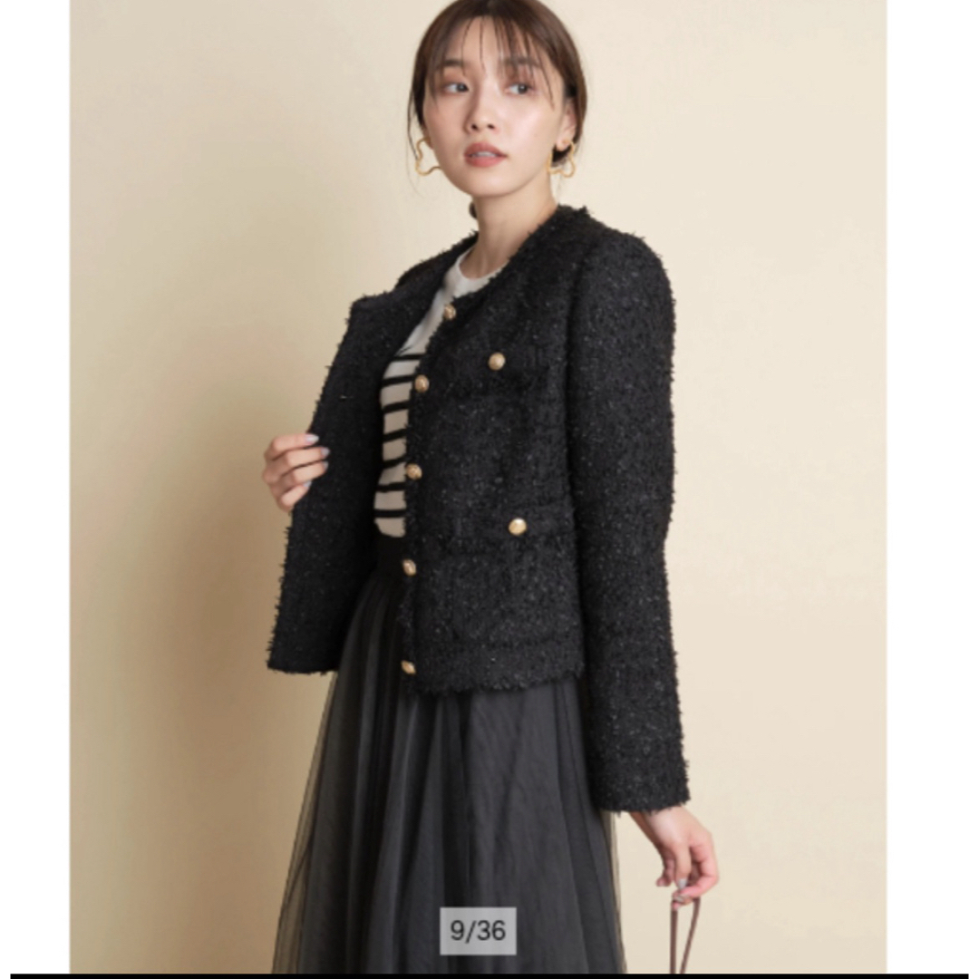 JUSGLITTY - JUSGLITTY《美香さんコラボ》ツイードジャケットの JUSGLITTY - JUSGLITTY《美香さんコラボ》ツイードジャケットの