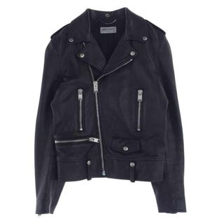 サンローラン(Saint Laurent)のSAINT LAURENT サンローラン ジャケット 13AW 344646 Y5EJ1 エディ期 L01 ラムレザー クラシックモーターサイクル ダブルライダース ジャケット ブラック系 42【中古】(その他)