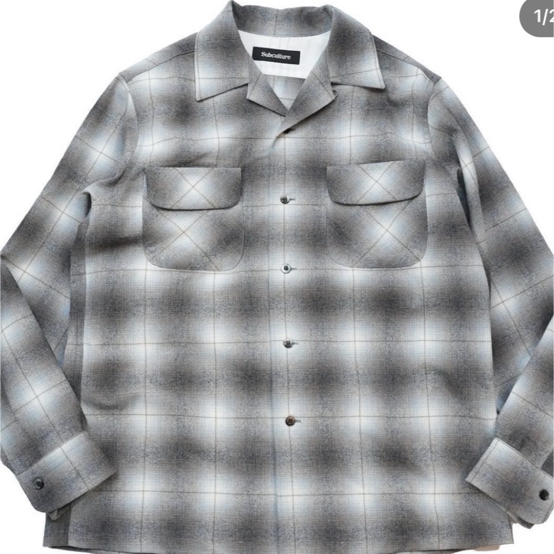 subculture WOOL CHECK SHIRT / IVORY3 メンズのトップス(シャツ)の商品写真