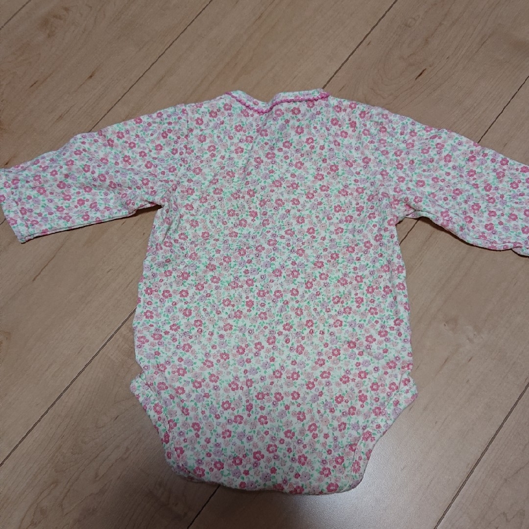 Nishiki Baby(ニシキベビー)のニシキ ロンパース 70 花柄 キッズ/ベビー/マタニティのベビー服(~85cm)(肌着/下着)の商品写真