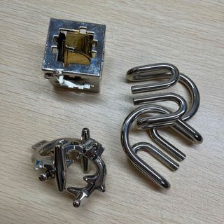 ハナヤマ(HANAYAMA)のキャストパズル （エルク、デビル、キューピー）(知育玩具)