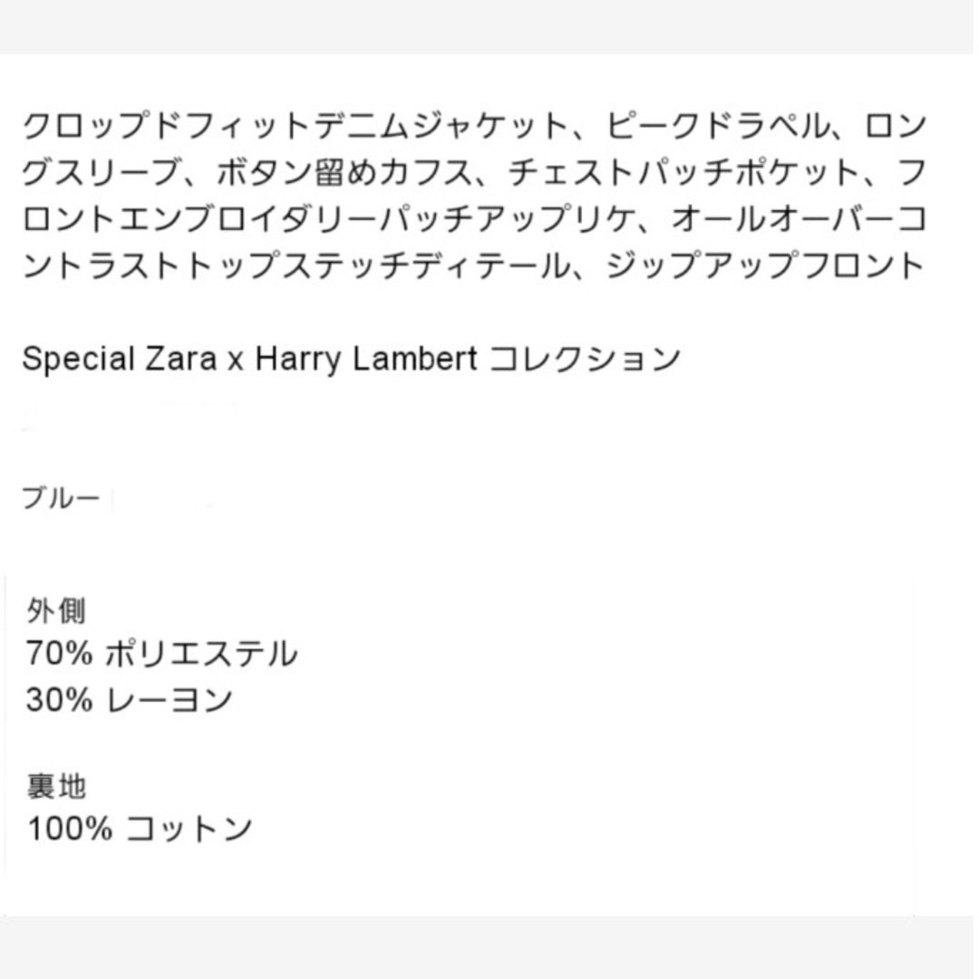 数量限定販売 ZARA HARRY LAMBERT パッチ デニム ジャケット XL | www