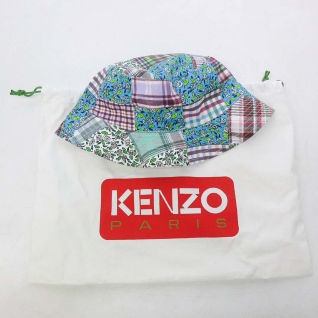 KENZO - ケンゾー 近年 バケットハット シルク混 チェック 花柄 総柄