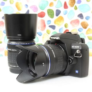 オリンパス(OLYMPUS)の♥◇OLYMPUS E-420 ◇ダブルズームキット ◇美品(デジタル一眼)