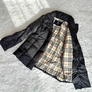 バーバリー(BURBERRY)の【極美品】Burberry London ダウンジャケット ノバチェック M L(ダウンジャケット)