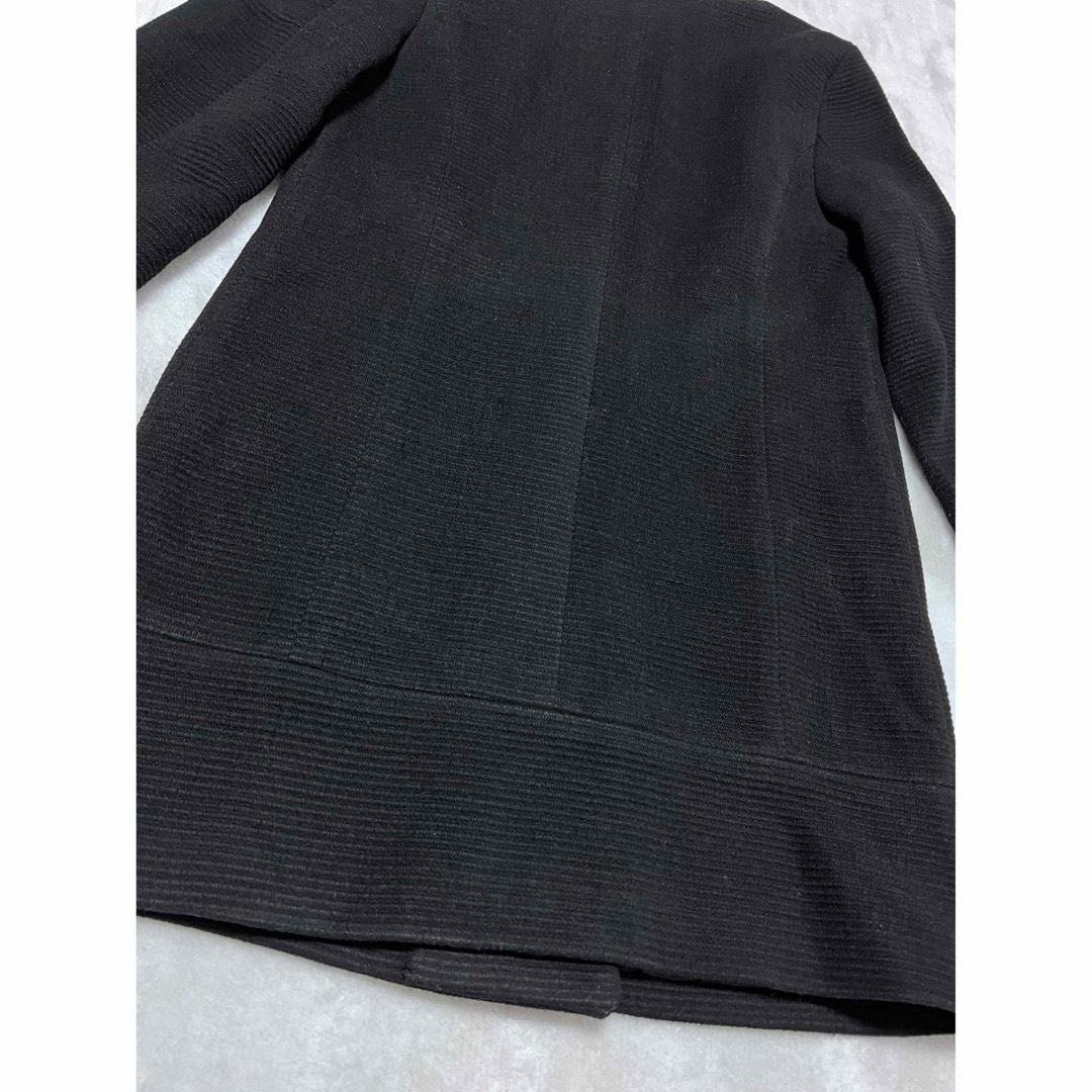 UNTITLED(アンタイトル)のUNTITLED アンタイトル ブラックコート ノーカラーコート サイズ2 レディースのジャケット/アウター(ピーコート)の商品写真