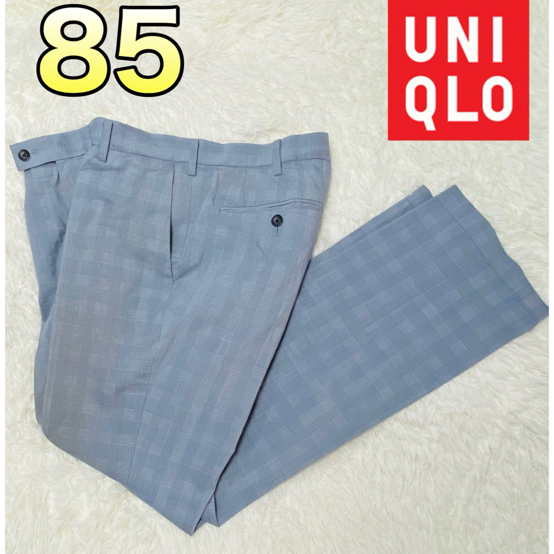 UNIQLO(ユニクロ)のユニクロ メンズ  スラックス 85cm グレンチェック  メンズのパンツ(スラックス)の商品写真