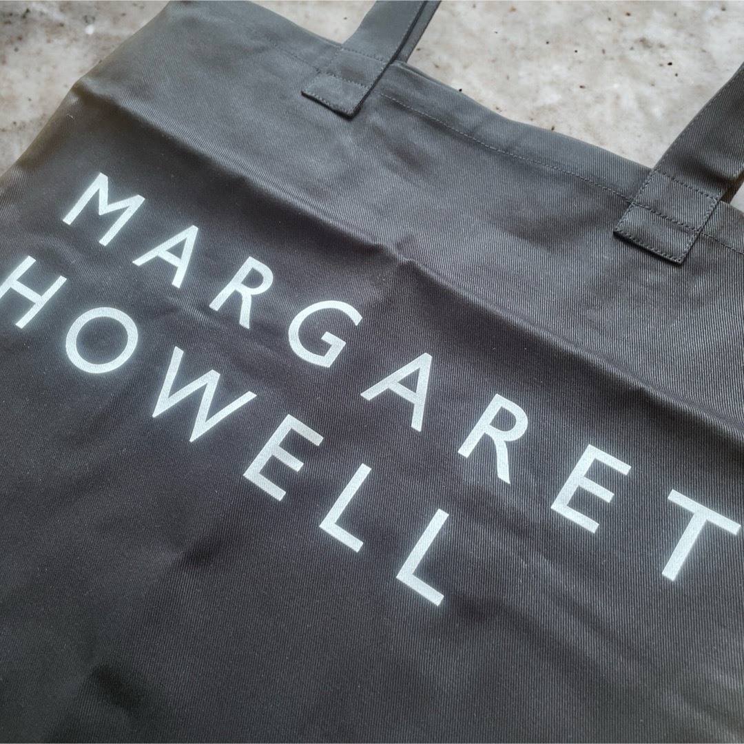 MARGARET HOWELL(マーガレットハウエル)の新品正規品✌️マーガレットハウエル　コットントートバッグ　ブラック レディースのバッグ(トートバッグ)の商品写真