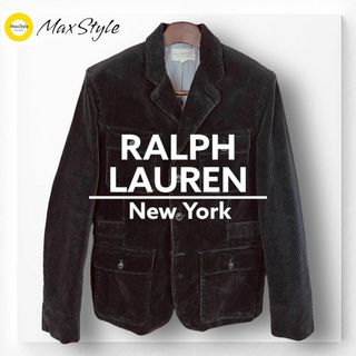 デニムアンドサプライラルフローレン(Denim & Supply Ralph Lauren)の【ラルフローレン】ストレッチコーデュロイジャケット L 黒 ブラックコットン(テーラードジャケット)