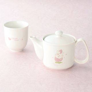 バンプレスト(BANPRESTO)の夏目友人帳 茶器セット いちご ニャンコ先生 急須 湯呑 セット 食器(キャラクターグッズ)