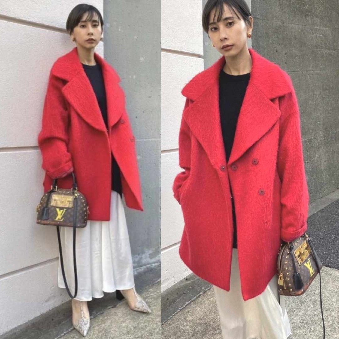 Ameri VINTAGE - Ameri【タグ付新品】シャギー ミドル コートの Ameri VINTAGE - Ameri【タグ付新品】シャギー ミドル コートの