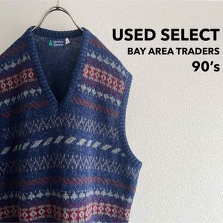 【専用】 90年代製 “BAY AREA TRADERS” Knit Vest(ニット/セーター)