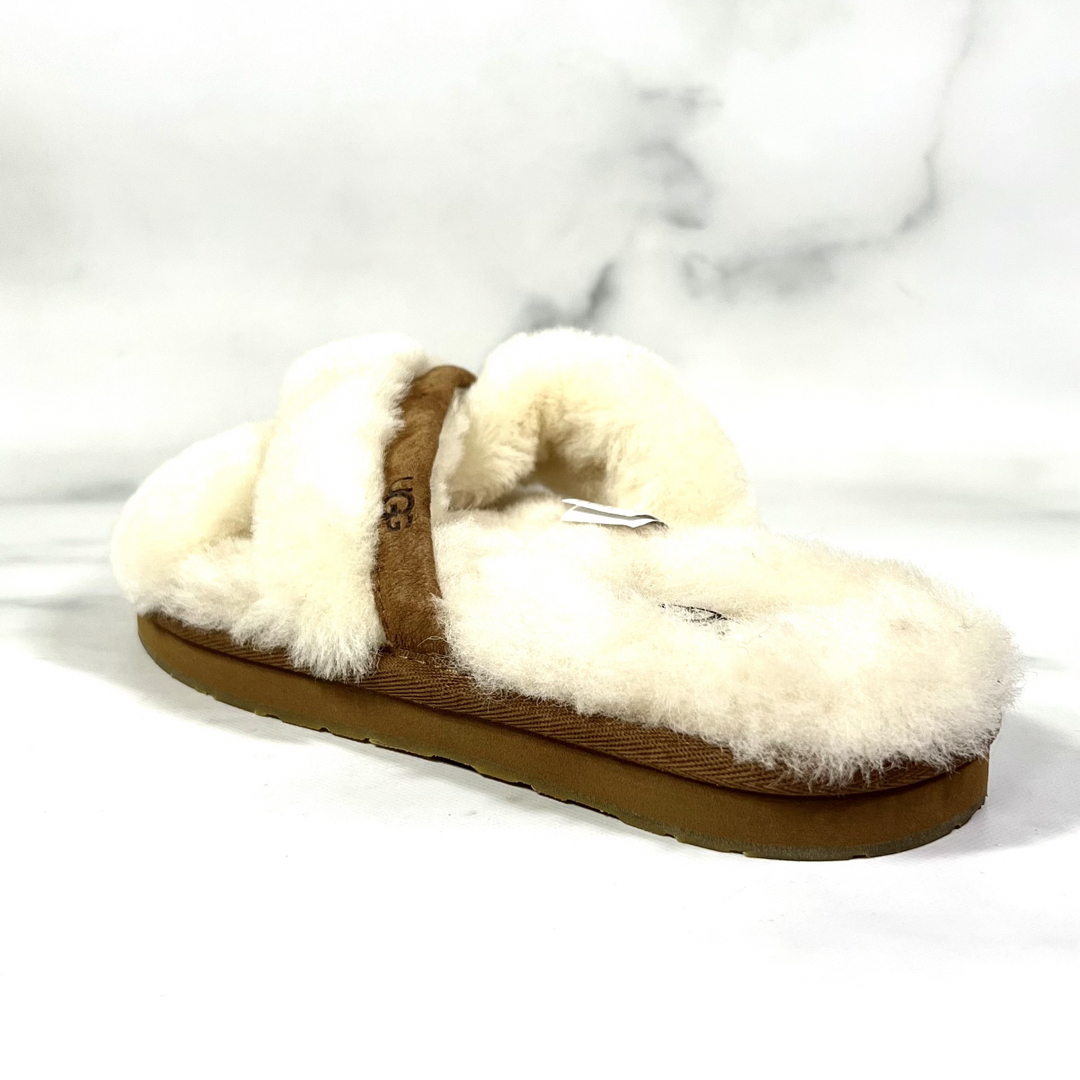 【新品未使用】UGG ABELA アベラ スリッパ サンダル 茶 白 23.0ちゃん’sSHOP