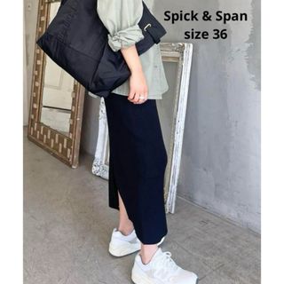 スピックアンドスパン(Spick & Span)のSpick & Span スピックアンドスパン ラメリブニットタイトスカート(ロングスカート)