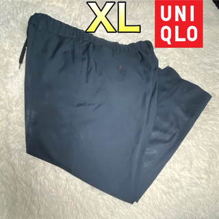 ユニクロ(UNIQLO)のユニクロ Uメンズ  ワイドフィットテーパードパンツ XL紺(スラックス)