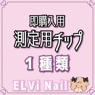 測定用　クリアチップ　1種類(ネイルチップ)