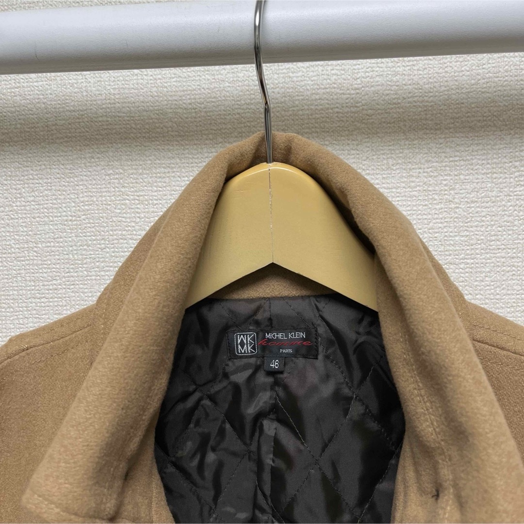 MK MICHEL KLEIN homme(エムケーミッシェルクランオム)のMICHEL KLEIN HOMME ピーコート　ウールコート　アウター メンズのジャケット/アウター(ピーコート)の商品写真