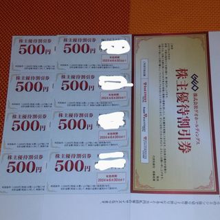 ゲオホールディングス株主優待　割引券4000円分(ショッピング)