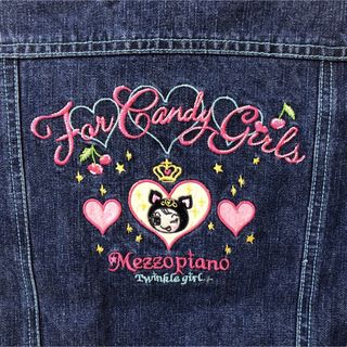 メゾピアノ(mezzo piano)のmezzopiano  メゾピアノ　美品 140 ジャケット Gジャン デニム(ジャケット/上着)