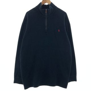 ラルフローレン(Ralph Lauren)の古着ビッグサイズ ラルフローレン Ralph Lauren POLO by Ralph Lauren ハーフジップスウェットシャツ トレーナー メンズXXL /taa002989(スウェット)