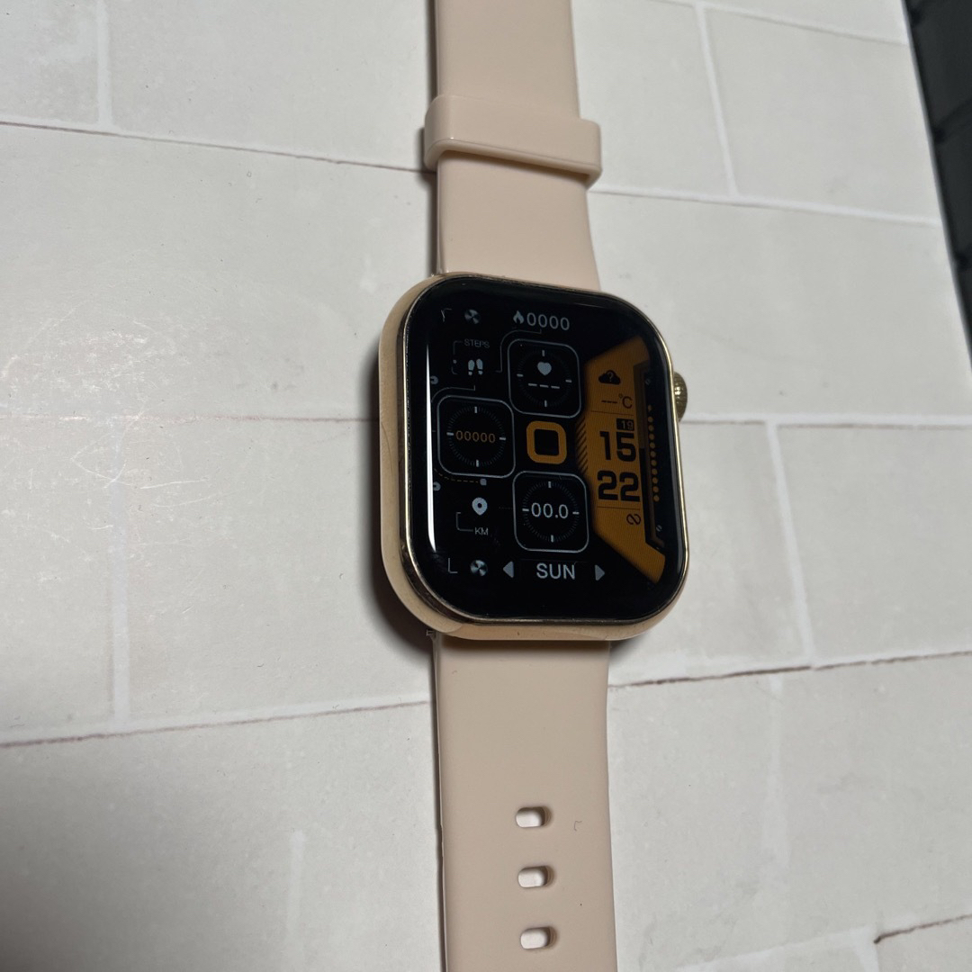 スマートウォッチ　健康管理　ピンク メンズの時計(腕時計(デジタル))の商品写真