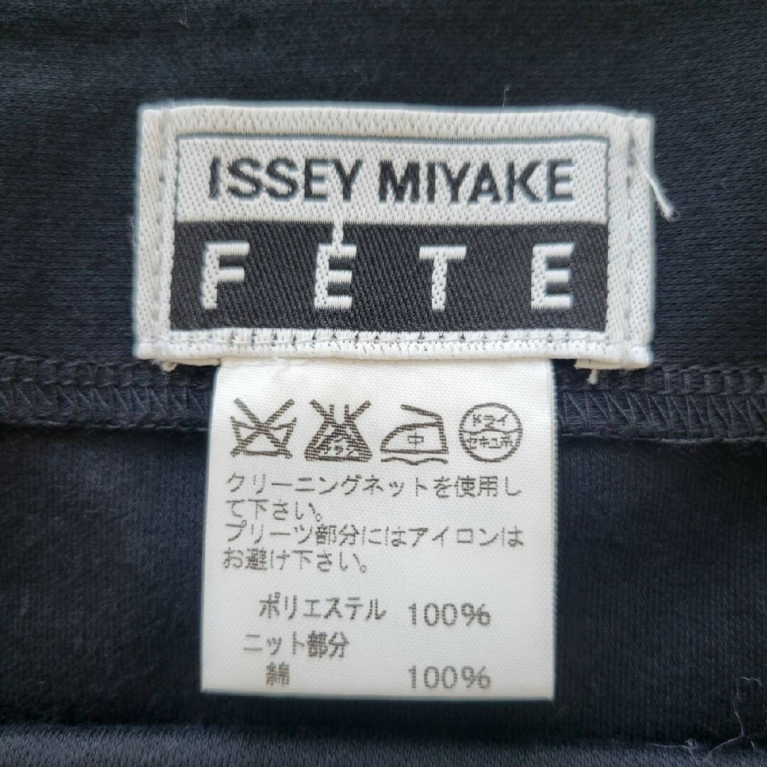 ISSEY MIYAKE(イッセイミヤケ)の【美品】イッセイミヤケ　プリーツ　切り替え　デザイン　スカート レディースのスカート(ひざ丈スカート)の商品写真