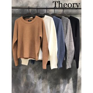 セオリー(theory)のTheory ウールカシミヤ畦編みニットプルオーバー キャメル 冬物ニット(ニット/セーター)