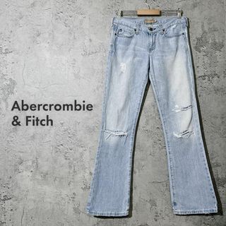 アバクロンビーアンドフィッチ(Abercrombie&Fitch)のアバクロ ヴィンテージ 5 ポケット ダメージ デニム ジーンズ パンツ M(デニム/ジーンズ)