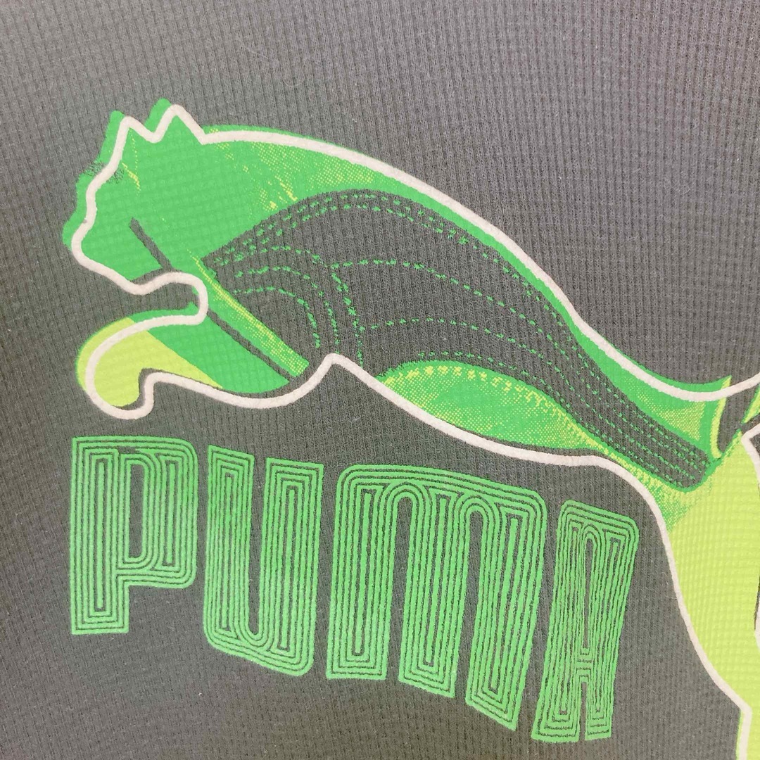 PUMA(プーマ)の[PUMA]プーマ　ワッフル　フード　カットソー　ブラック　XL メンズのトップス(Tシャツ/カットソー(半袖/袖なし))の商品写真