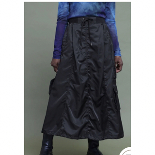 スコットクラブ(SCOT CLUB)のLASUD シャーリングデザインフレアスカート (ロングスカート)